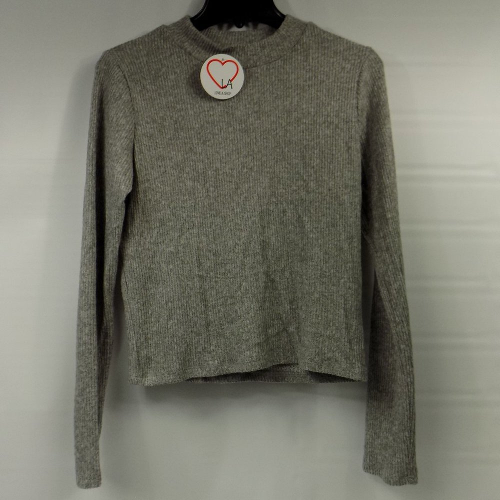 LoveLA Jocy Grey Long Sleeve Top Multiple Sizes Available NWT